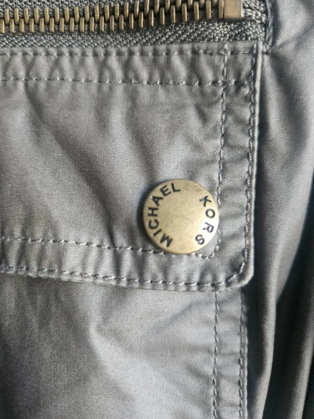 MICHAEL Michael Kors Olive Green Belted Military Utility Field Jacket M